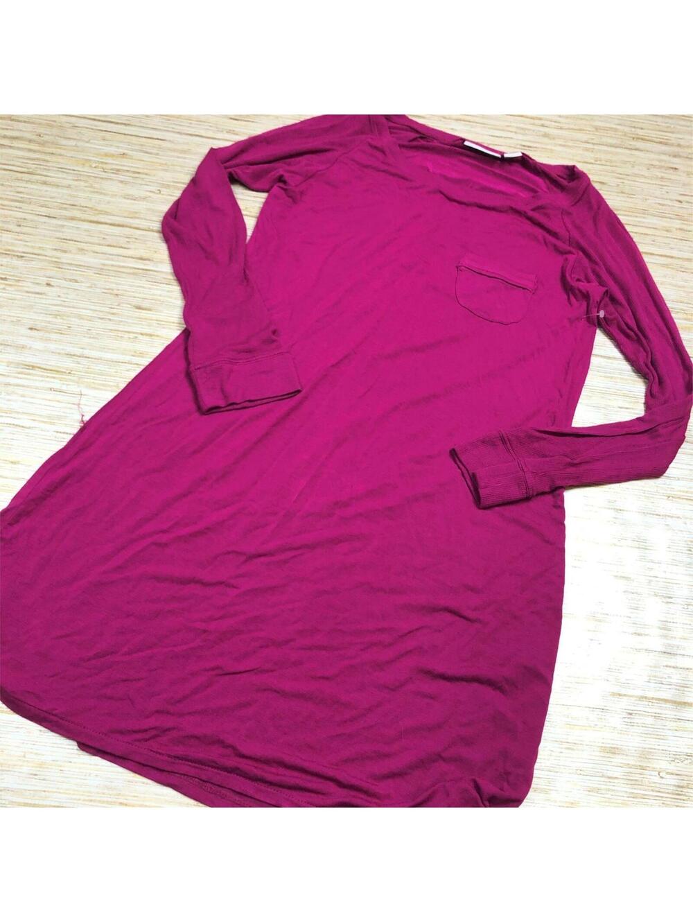 2581 Nordstorm Lingerie night gown soft knit BERRY size XXS